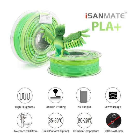 PLA+ | Gradient | iSanmate - Forest Green Elf