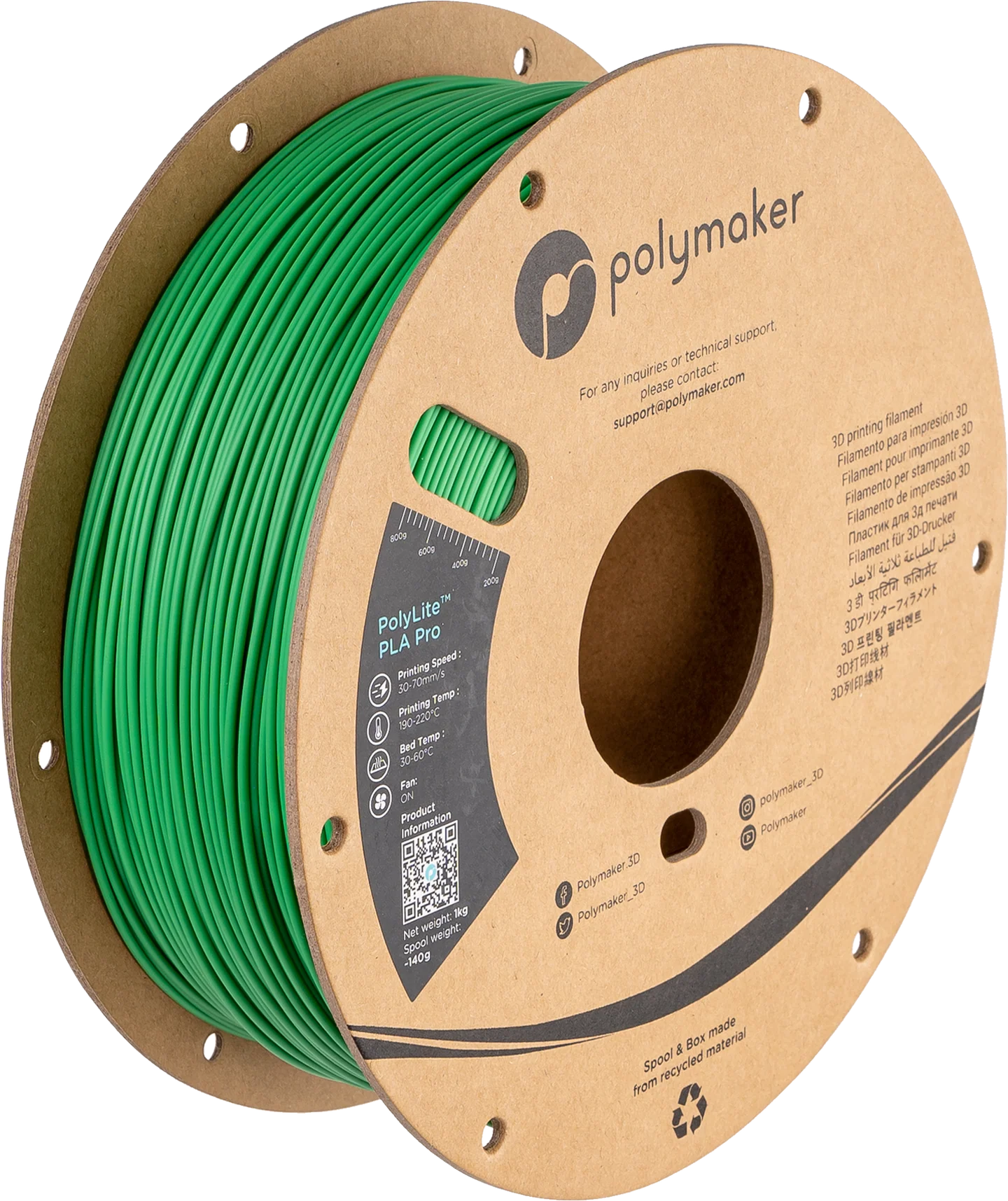 PLA - PolyMaker PolyLite (PLA Pro)