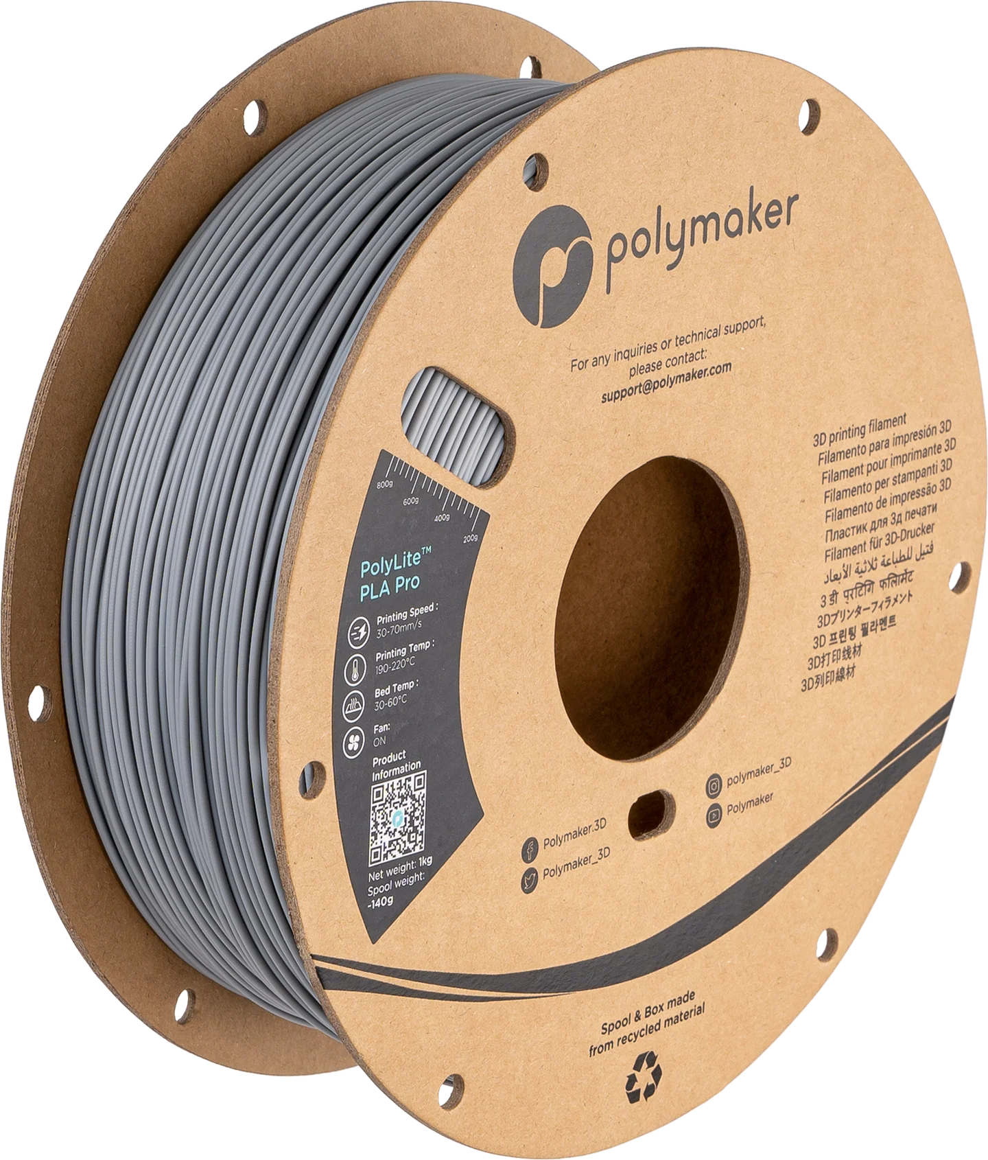 PLA - PolyMaker PolyLite (PLA Pro)