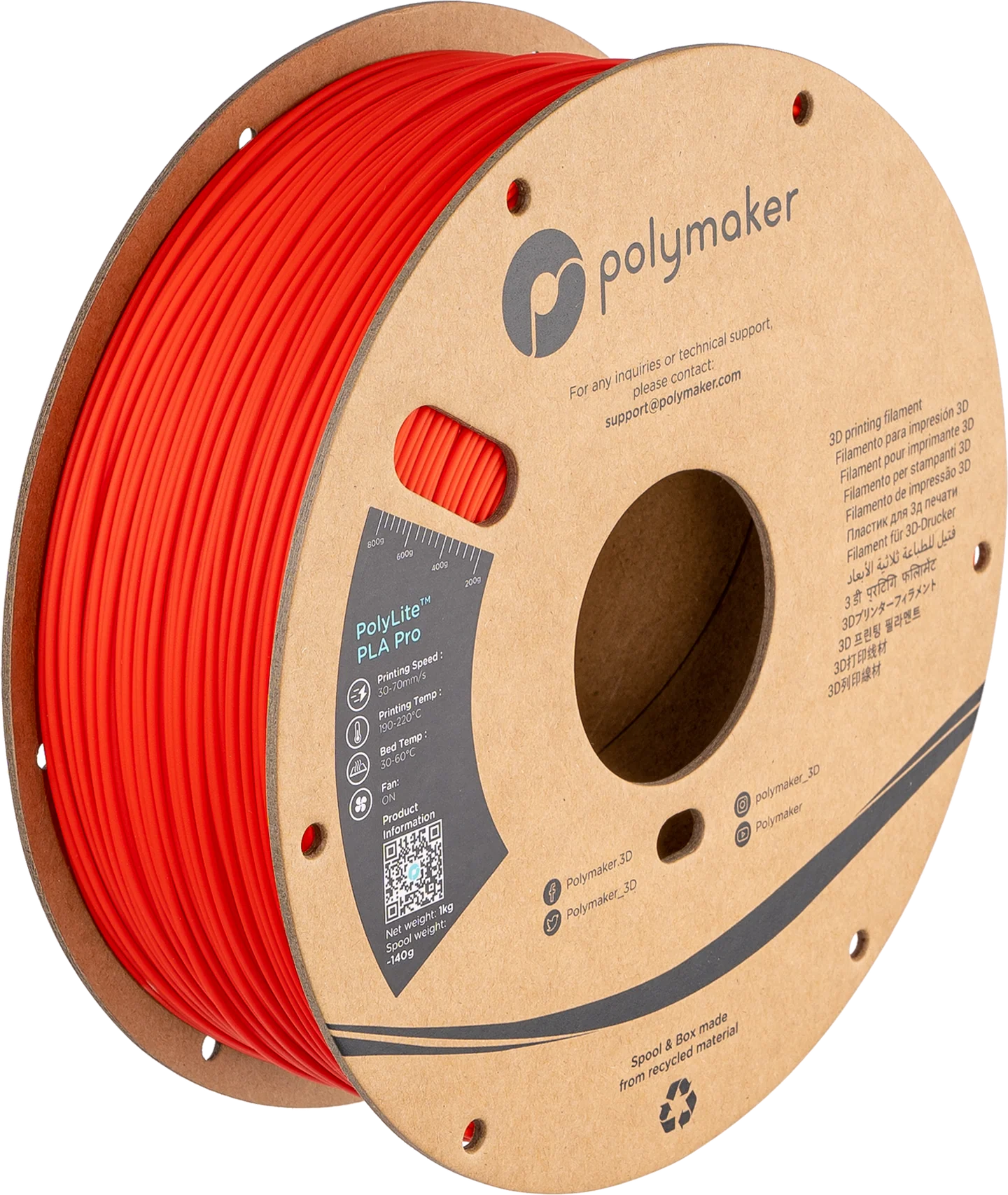 PLA - PolyMaker PolyLite (PLA Pro)