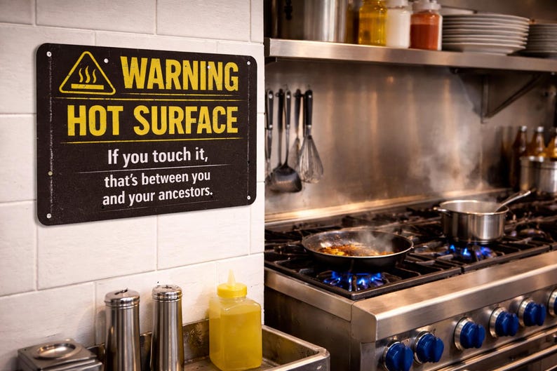 Custom printed sign