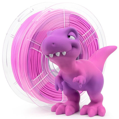 Purple pink gradient PLA+ filament spool