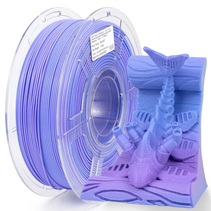 Blue purple gradient PLA+ filament spool