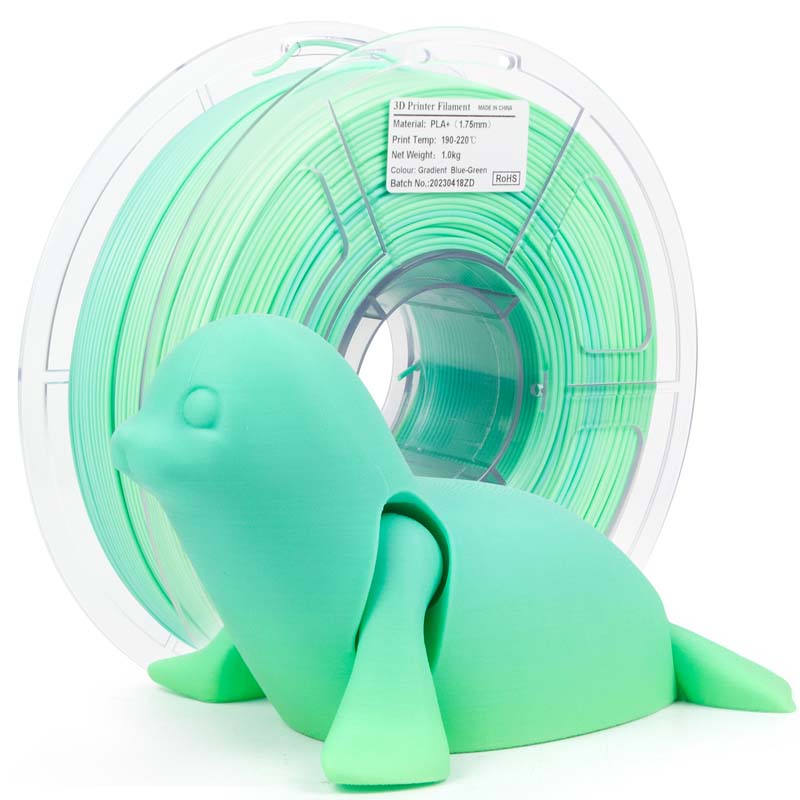 PLA+ | Gradient | iSanmate - Light Blue / Green