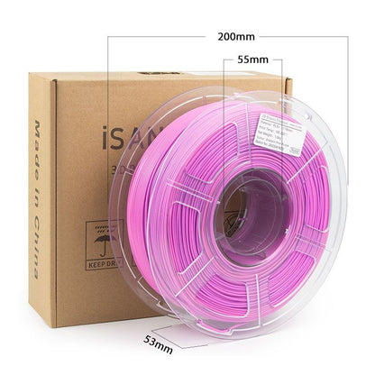Purple pink gradient PLA+ print sample