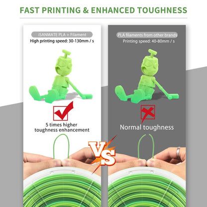 Forest Green Elf gradient PLA+ print sample