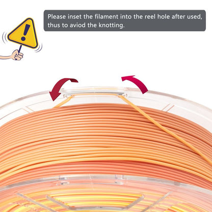 Sunset gradient PLA+ print sample