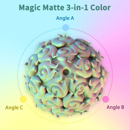 Fluorite tri-color matte PLA print sample