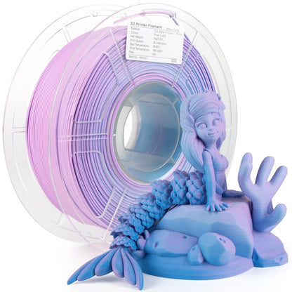 Rose Quartz tri-color matte PLA filament spool