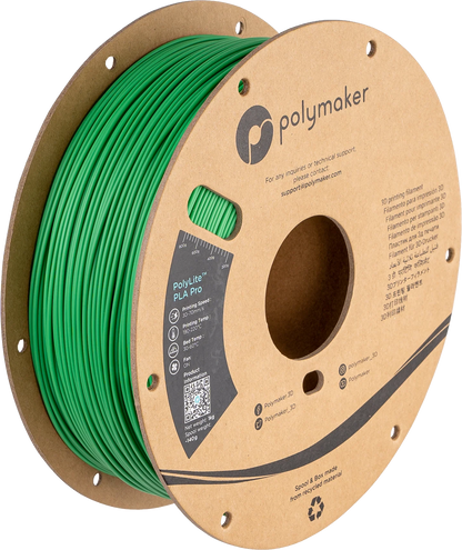 PolyMaker PolyLite PLA Pro green 1kg spool