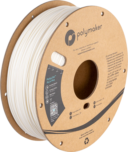 PolyMaker PolyLite PLA Pro white 1kg spool