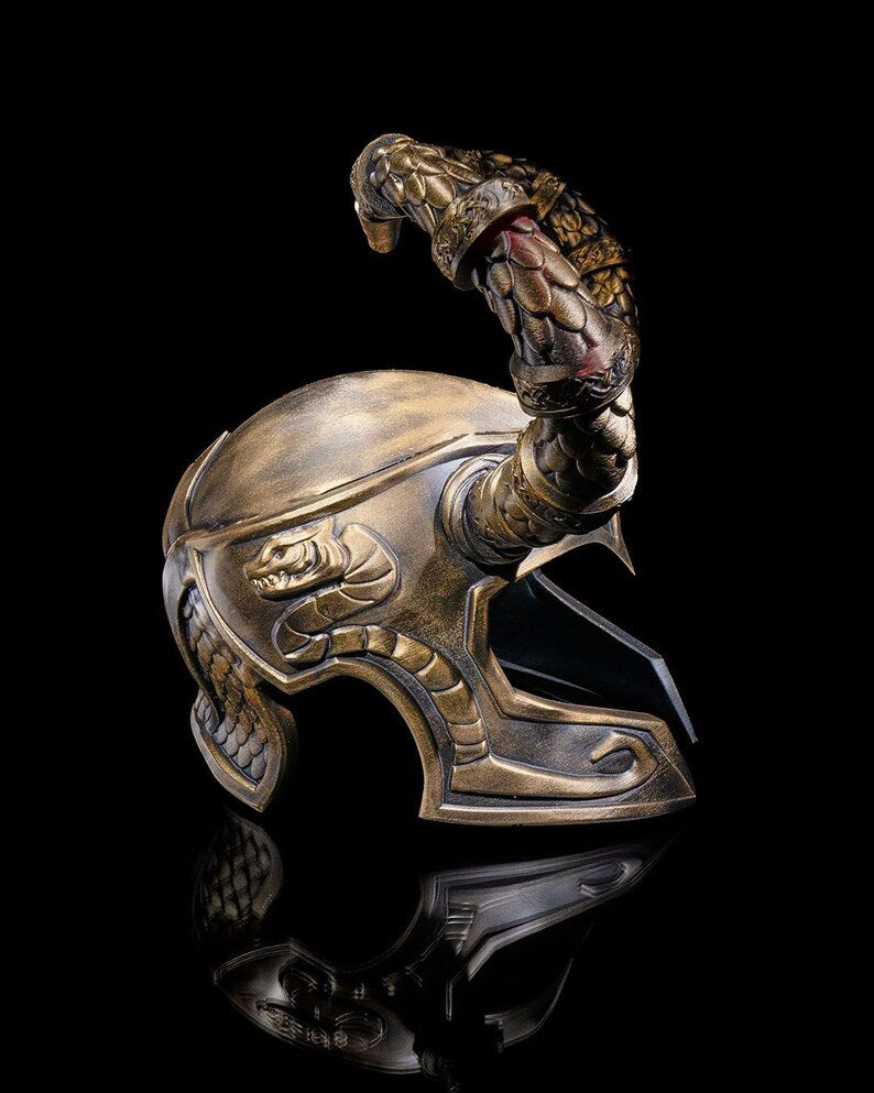 Asgardian horned helmet cosplay