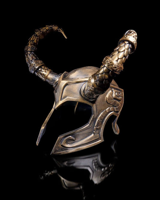 Asgardian horned helmet cosplay