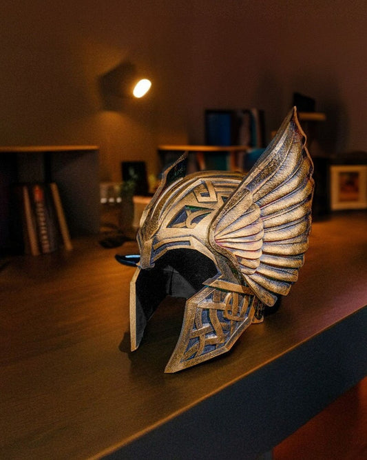 Asgardian winged helmet cosplay