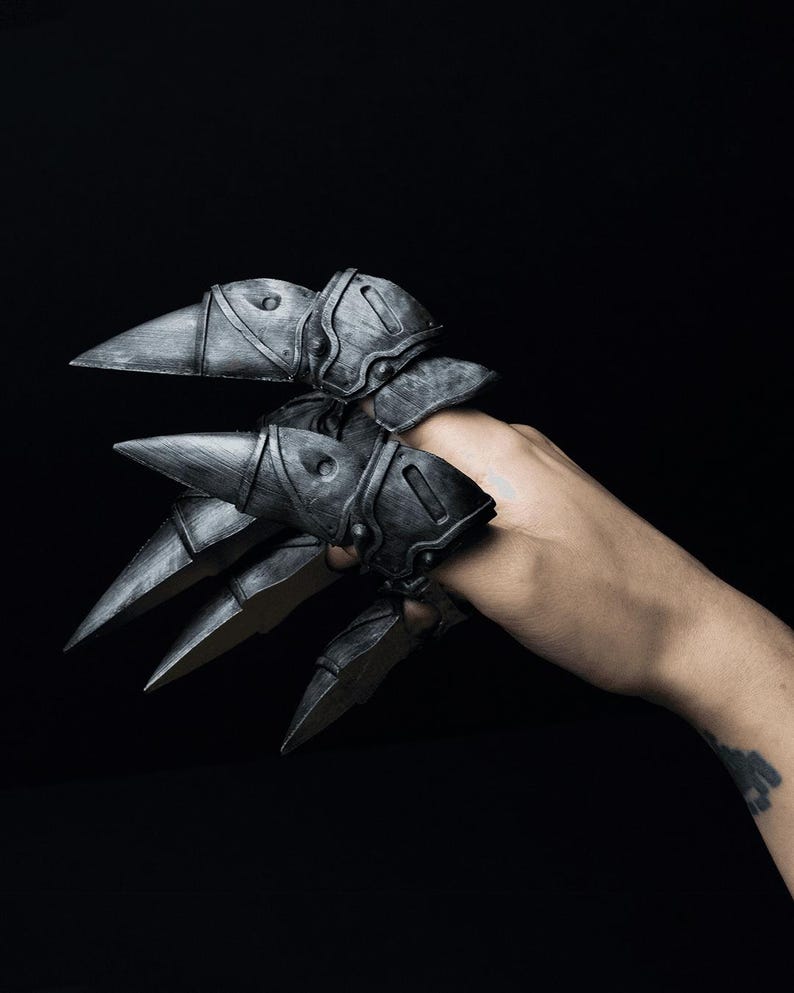 DIY steampunk cosplay claws set of 5