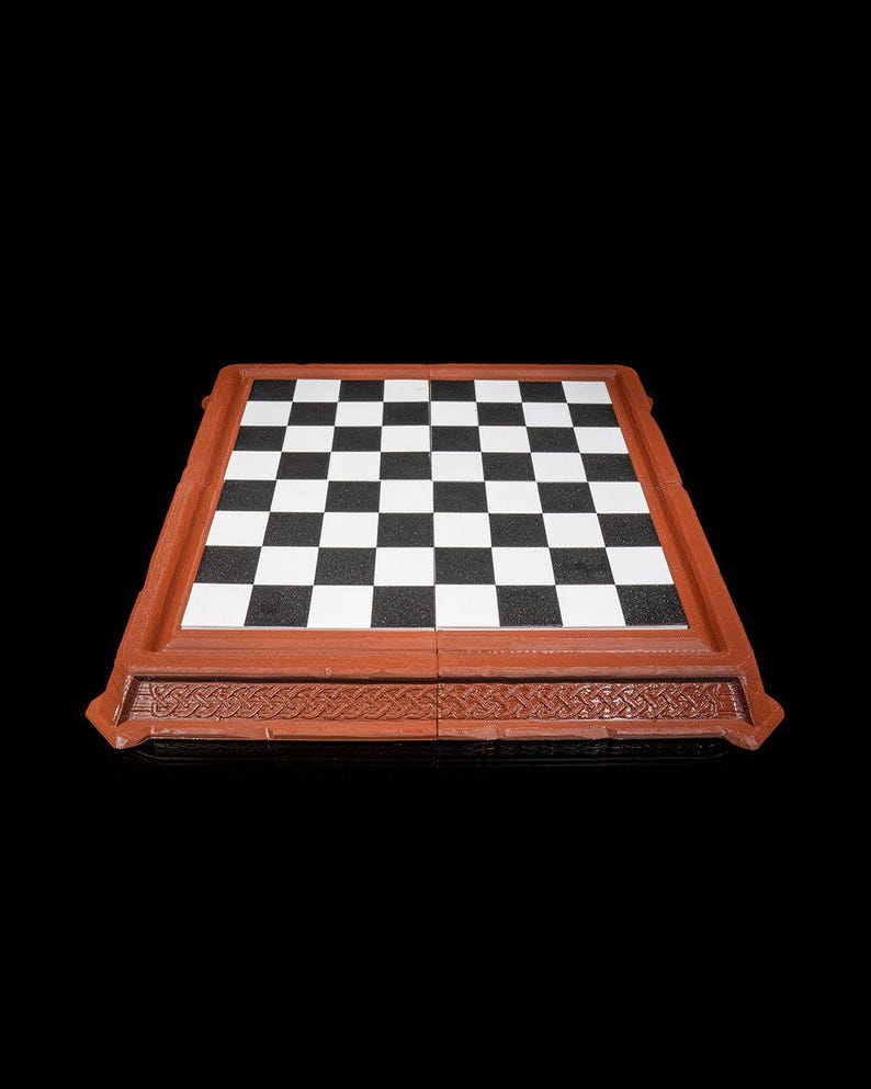 Norse Viking themed chess set