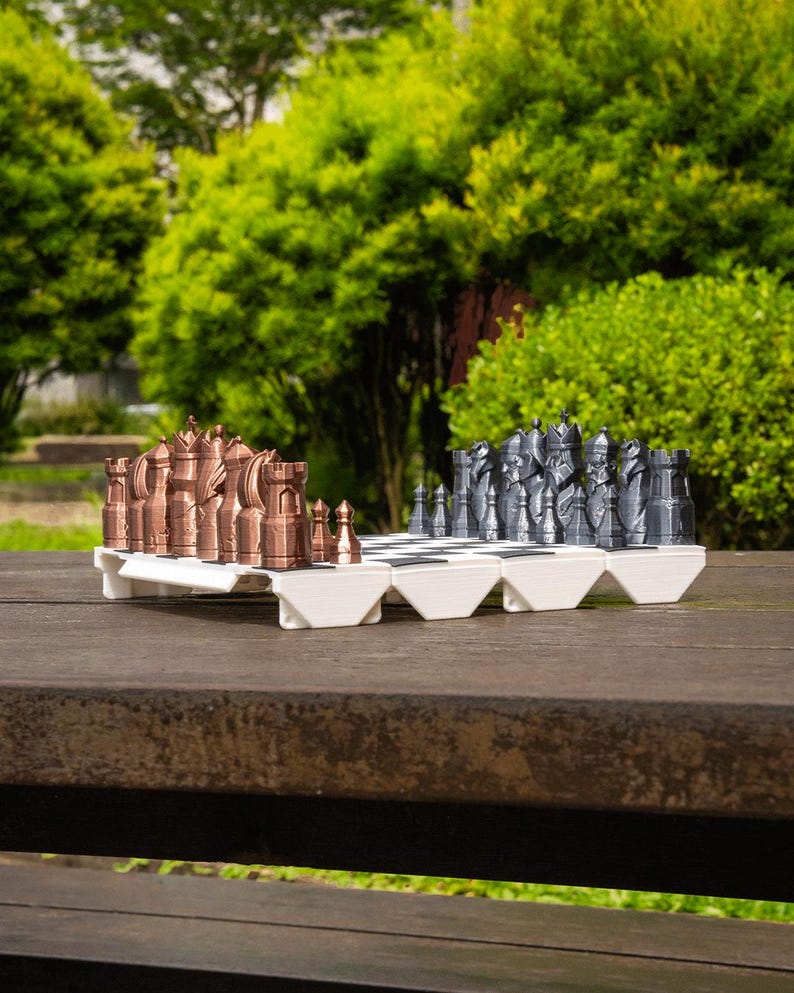 Kids portable travel chess set