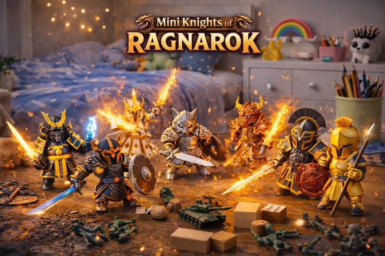 Mini Knights of Ragnarok collectible figures