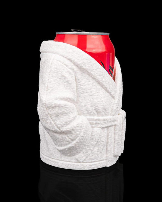 Soda can bathrobe drink holder