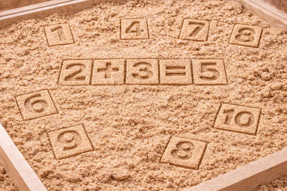 Montessori sand math stamp set