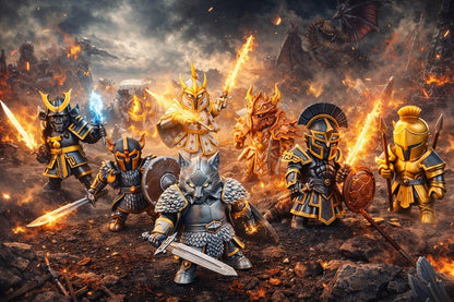 Mini Knights of Ragnarok collectible figures