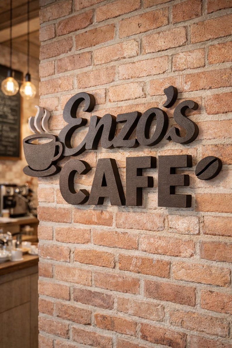 Custom freestanding 3D letters