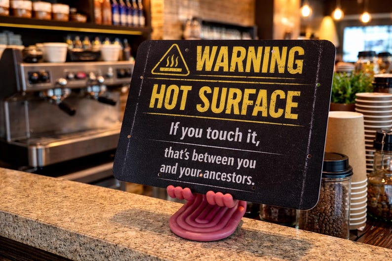 Custom printed sign