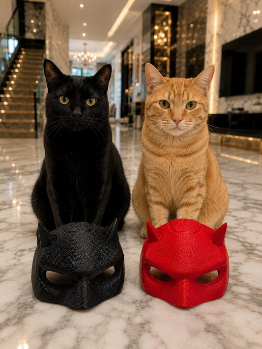 Devil cat mask pet photo prop