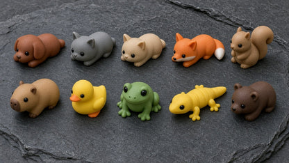 Pet Pals 10-Pack tiny pets printed in PLA (AI-generated preview)
