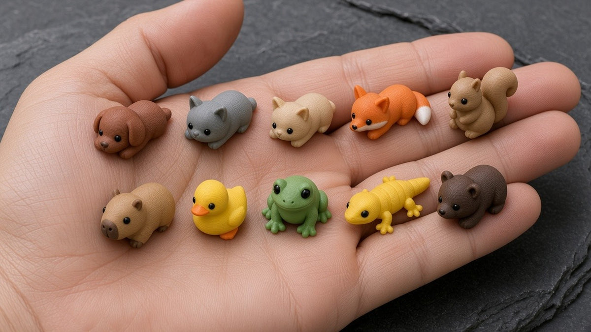 All ten Pet Pals figures in an open hand to show size (AI-generated preview)